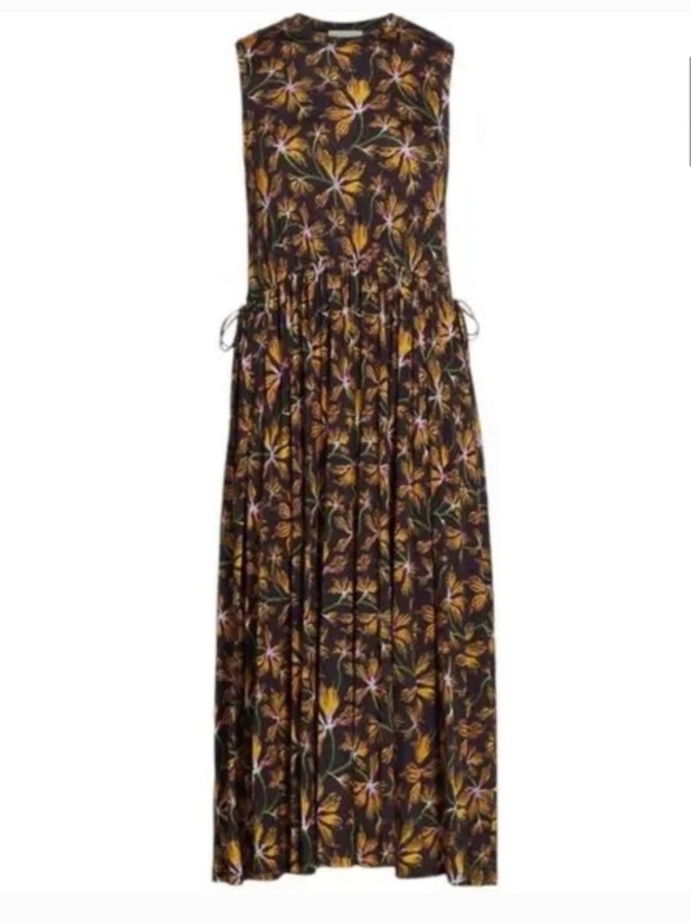 ULLA JOHNSON Clea Sleeveless Floral Odessa Dress L - Picture 9 of 10